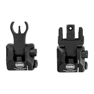 Ar-15  Skirmish Buis Sight Set - Ar-15  Flip-Up Skirmish Buis Sight Set Black