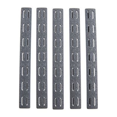 Ar-15 Keymod Rail Panel Kit 5-Pack Rubber - Rail Panel Kit 5-Pack Keymod Rubber Gray 5.5"