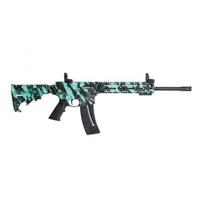 Smith & Wesson M&P 15-22 Sport 22 Long Rifle Semi-Auto Rifle - M&P 15-22 Sport 22 Lr 16.5" Bbl (1)25rd Mag Robin Egg Blue