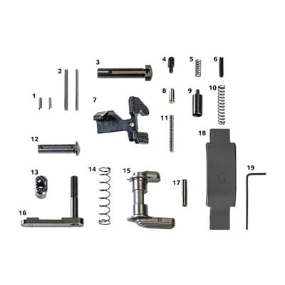 Ar-15 Super Duty Lower Parts Kits - Ar-15 Super Duty Lower Parts Kit Black