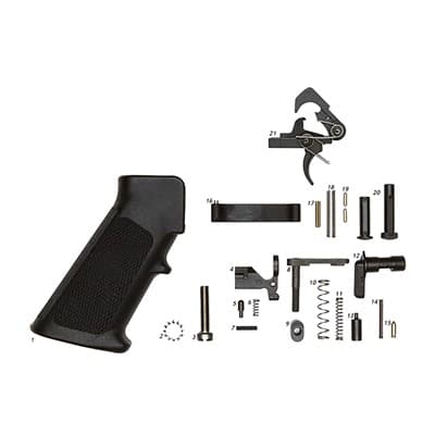 Ar-15 Lower Parts Kit W/ Qms Trigger - Ar-15 Lower Parts Kit With Grip W/ Qms Trigger