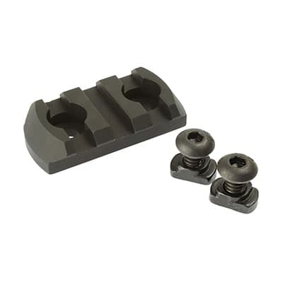 M-Lok Picatinny Rail Sections Aluminum - M-Lok Picatinny 3 Slot Rail Section Aluminum Black