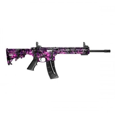Smith & Wesson M&P 15-22 Sport M-Lok 22 Long Rifle Semi-Auto Rifle - M&P 15-22 M-Lok 22lr 16.5" Threaded Bbl (1)25rd Muddy Girl