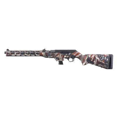 Pc Carbine Tactical 9mm Luger Semi-Auto Rifle - Pc Carbine 9mm 16.12" Nt Bbl (1)10rd Fixed American Flag