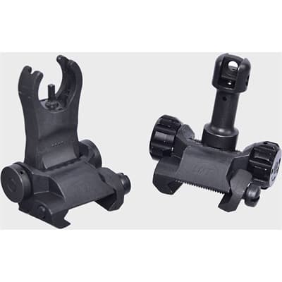 Flip-Up Battle Sights - Flip-Up Battle Sights For 5.56mm & 7.62mm Black