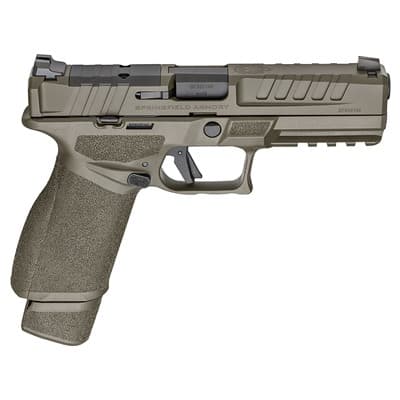 Echelon High Capacity 9mm Luger Semi-Auto Handgun - Echelon 9mm Luger 4.5" Bbl (1)17rd & (1)20rd Mag O.D. Green