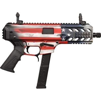 Gforce Arms Blade6 9mm Luger Semi-Auto Handgun - Blade6 9mm Luger 6"bbl (1)33rd Mag Usa Flag